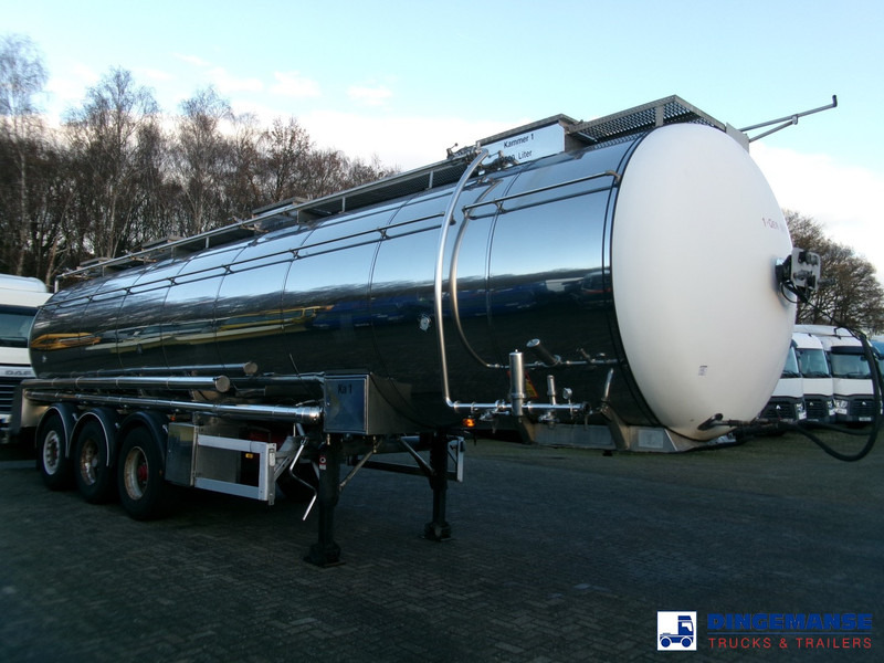 Feldbinder Chemical tank inox 33.5 m3 / 1 comp + pump - Tankauflieger: das Bild 2 Feldbinder Chemical tank inox 33.5 m3 / 1 comp + pump - Tankauflieger: das Bild 2