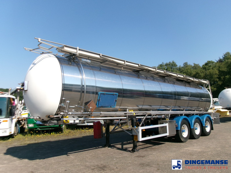 Feldbinder Chemical tank (non-ADR) inox 30 m3 / 1 comp + pump - Tankauflieger: das Bild 1 Feldbinder Chemical tank (non-ADR) inox 30 m3 / 1 comp + pump - Tankauflieger: das Bild 1