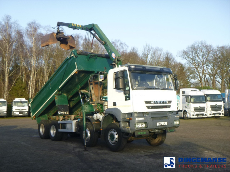 Iveco AD340T36 8x4 RHD tipper + HMF 1244 Z1 - Autokran: das Bild 2 Iveco AD340T36 8x4 RHD tipper + HMF 1244 Z1 - Autokran: das Bild 2