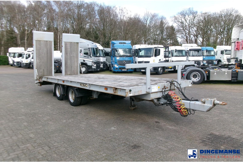 KING 2-axle platform drawbar trailer 14t + ramps - Pritschenanhänger/ Plattformanhänger: das Bild 2 KING 2-axle platform drawbar trailer 14t + ramps - Pritschenanhänger/ Plattformanhänger: das Bild 2