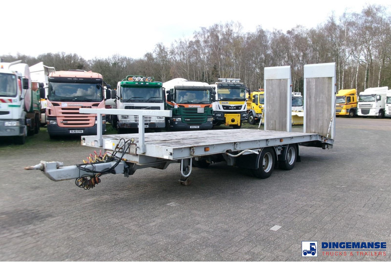 KING 2-axle platform drawbar trailer 14t + ramps - Pritschenanhänger/ Plattformanhänger: das Bild 1 KING 2-axle platform drawbar trailer 14t + ramps - Pritschenanhänger/ Plattformanhänger: das Bild 1