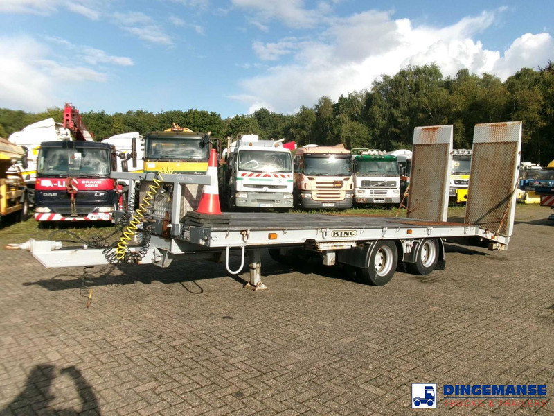 KING 2-axle platform drawbar trailer 14t + ramps - Pritschenanhänger/ Plattformanhänger: das Bild 1 KING 2-axle platform drawbar trailer 14t + ramps - Pritschenanhänger/ Plattformanhänger: das Bild 1