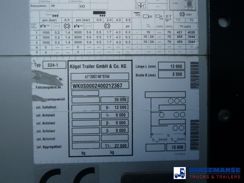 Planenauflieger Kögel Curtain side trailer S24-1: das Bild 17
