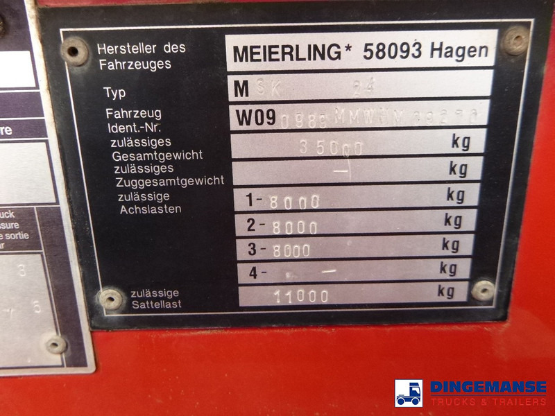 Kipper Auflieger Meierling Tipper trailer alu 21 m3 + tarpaulin: das Bild 9