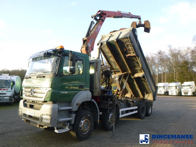 Mercedes-Benz Axor 3236 8x4 RHD tipper + Hiab 1283 DK-2 Duo - Autokran: das Bild 1 Mercedes-Benz Axor 3236 8x4 RHD tipper + Hiab 1283 DK-2 Duo - Autokran: das Bild 1