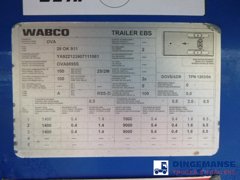 Kipper Auflieger OVA Tipper trailer alu 60 m3 + tarpaulin: das Bild 18