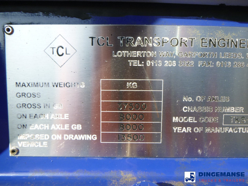 Tankauflieger TCL Food tank inox 30 m3 / 1 comp + pump: das Bild 20