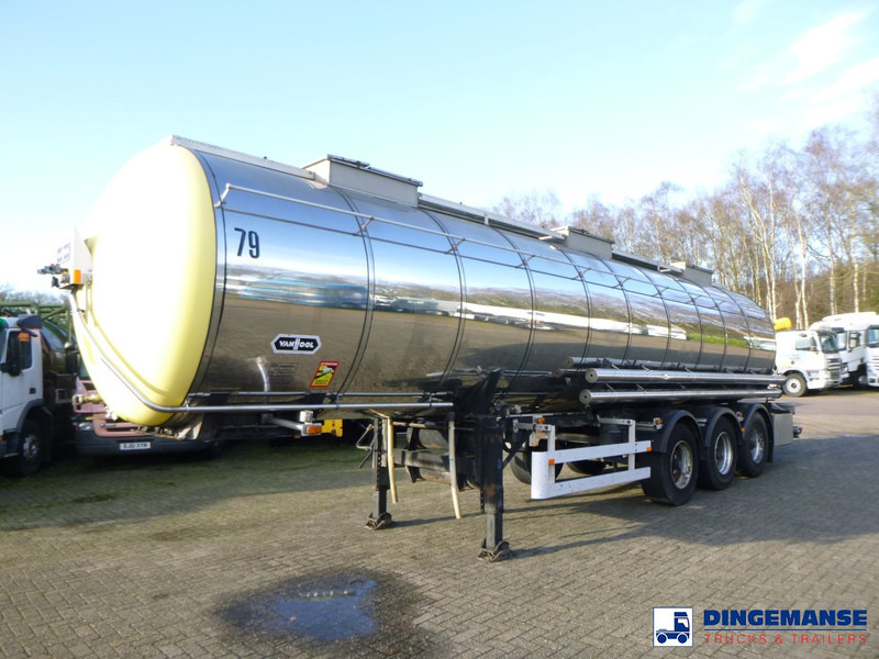 Van Hool Chemical tank inox 30 m3 / 1 comp - Tankanhänger: das Bild 1 Van Hool Chemical tank inox 30 m3 / 1 comp - Tankanhänger: das Bild 1