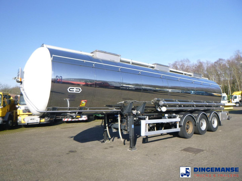 Van Hool Chemical tank inox 30 m3 / 3 comp - Tankauflieger: das Bild 1 Van Hool Chemical tank inox 30 m3 / 3 comp - Tankauflieger: das Bild 1