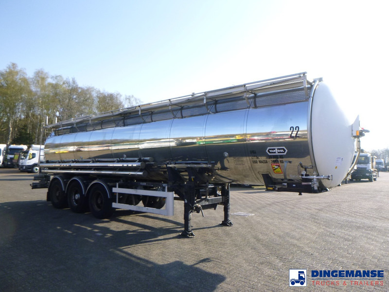 Van Hool Chemical tank inox L4BH 30 m3 / 3 comp - Tankauflieger: das Bild 2 Van Hool Chemical tank inox L4BH 30 m3 / 3 comp - Tankauflieger: das Bild 2