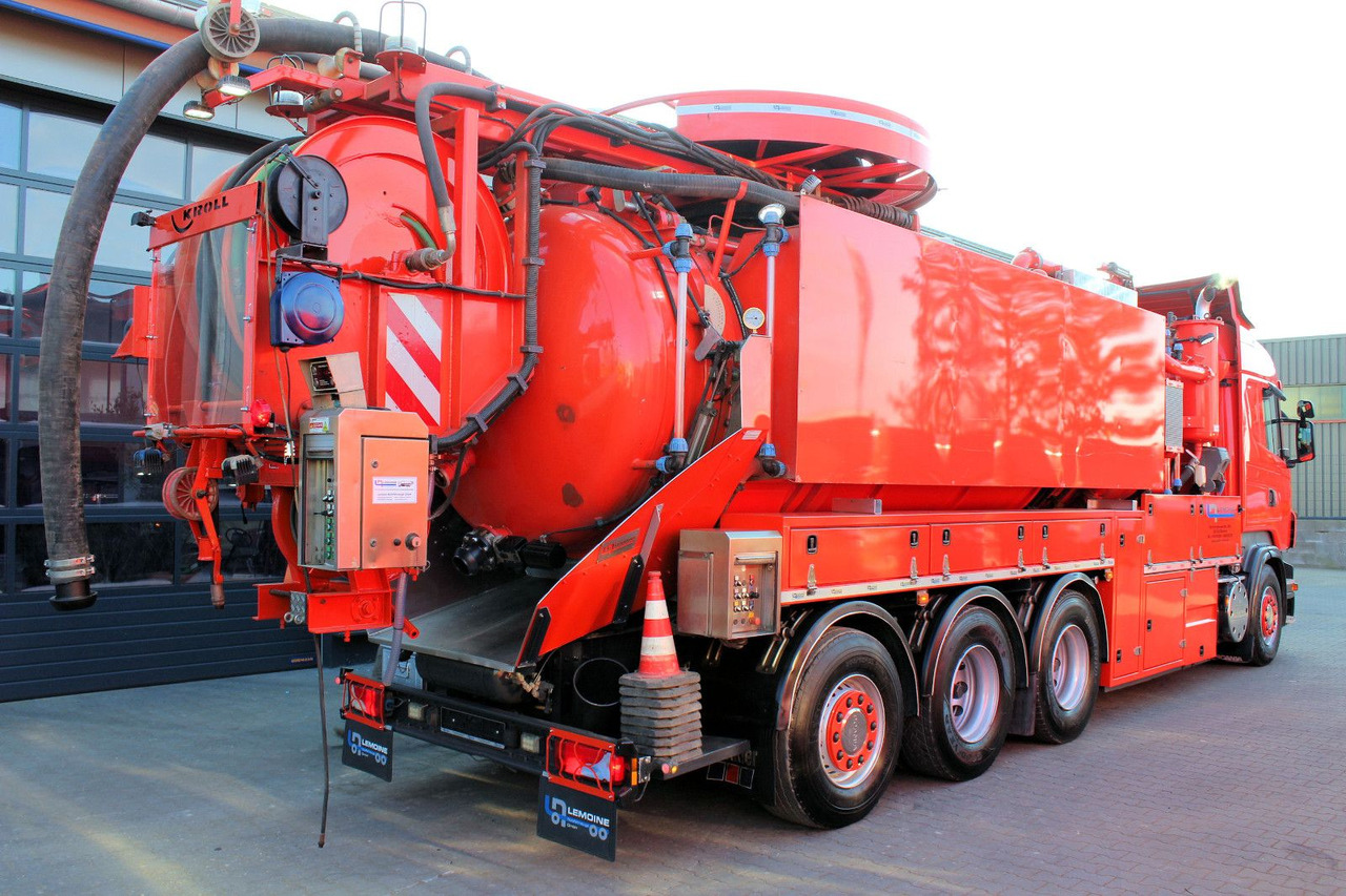 Saug-/ Spülfahrzeug Scania R560 V8 8x4 Kroll 20m³ WRG 2x HD-Pumpe 620 Liter: das Bild 6