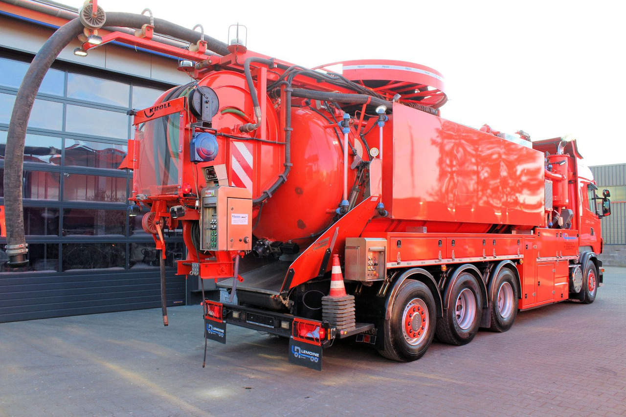 Saug-/ Spülfahrzeug Scania R560 V8 8x4 Kroll 20m³ WRG 2x HD-Pumpe 620 Liter: das Bild 7