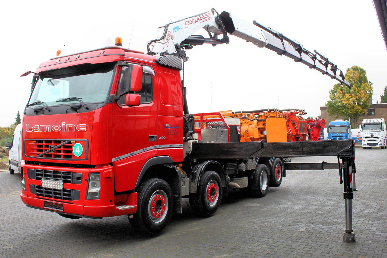 Volvo FM 480 8x2 Pritsche + FASSI F800XP Kran 6x - Pritsche LKW, Autokran: das Bild 3 Volvo FM 480 8x2 Pritsche + FASSI F800XP Kran 6x - Pritsche LKW, Autokran: das Bild 3