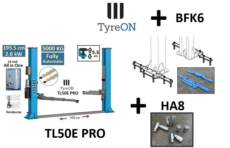 2 columns car lift 5T + base reinforcement kit - Werkstattgerät: das Bild 1 2 columns car lift 5T + base reinforcement kit - Werkstattgerät: das Bild 1