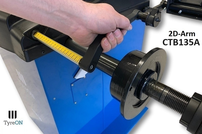 CTB135A wheel balancer - 5 ALU and 2 Steel programs - Auto input Distance + Diameter + Width - 230V - Werkstattgerät: das Bild 4 CTB135A wheel balancer - 5 ALU and 2 Steel programs - Auto input Distance + Diameter + Width - 230V - Werkstattgerät: das Bild 4