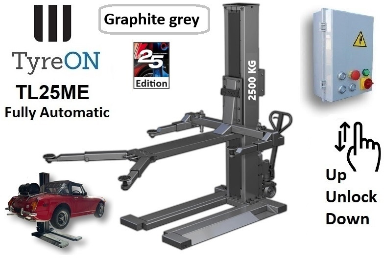 TL25ME GRAPHITE GREY - Movable single column car lift - fully automatic single post car lift - Werkstattgerät: das Bild 1 TL25ME GRAPHITE GREY - Movable single column car lift - fully automatic single post car lift - Werkstattgerät: das Bild 1