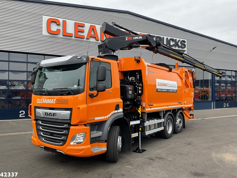 DAF FAN CF 340 Hiab 23 Tonmeter laadkraan - Müllwagen: das Bild 1 DAF FAN CF 340 Hiab 23 Tonmeter laadkraan - Müllwagen: das Bild 1