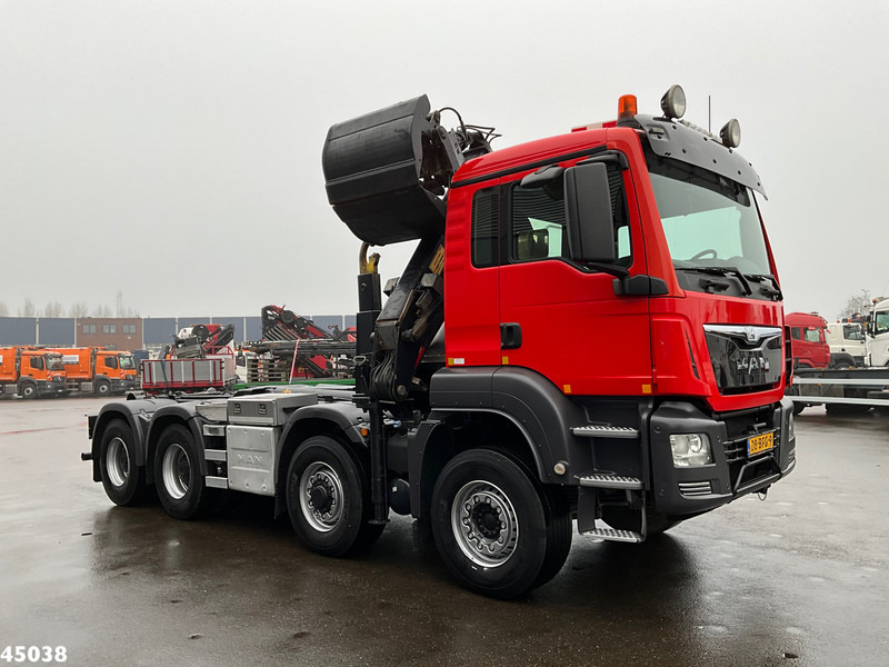MAN TGS 35.400 8x4 Euro 6 HMF 16 Tonmeter Z-kraan - Abrollkipper, Autokran: das Bild 3 MAN TGS 35.400 8x4 Euro 6 HMF 16 Tonmeter Z-kraan - Abrollkipper, Autokran: das Bild 3