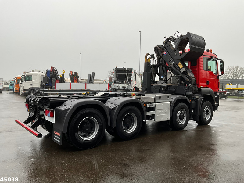 MAN TGS 35.400 8x4 Euro 6 HMF 16 Tonmeter Z-kraan - Abrollkipper, Autokran: das Bild 4 MAN TGS 35.400 8x4 Euro 6 HMF 16 Tonmeter Z-kraan - Abrollkipper, Autokran: das Bild 4