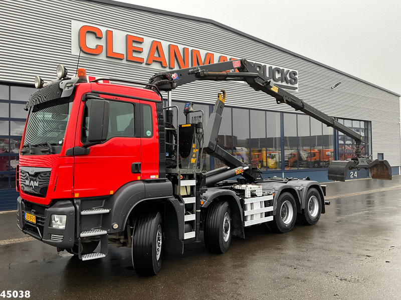 MAN TGS 35.400 8x6 Euro 6 HMF 16 Tonmeter Z-kraan - Abrollkipper, Autokran: das Bild 1 MAN TGS 35.400 8x6 Euro 6 HMF 16 Tonmeter Z-kraan - Abrollkipper, Autokran: das Bild 1