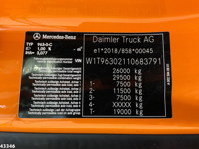 Müllwagen Mercedes-Benz Actros 2533 Terberg RosRoca 21m³: das Bild 18