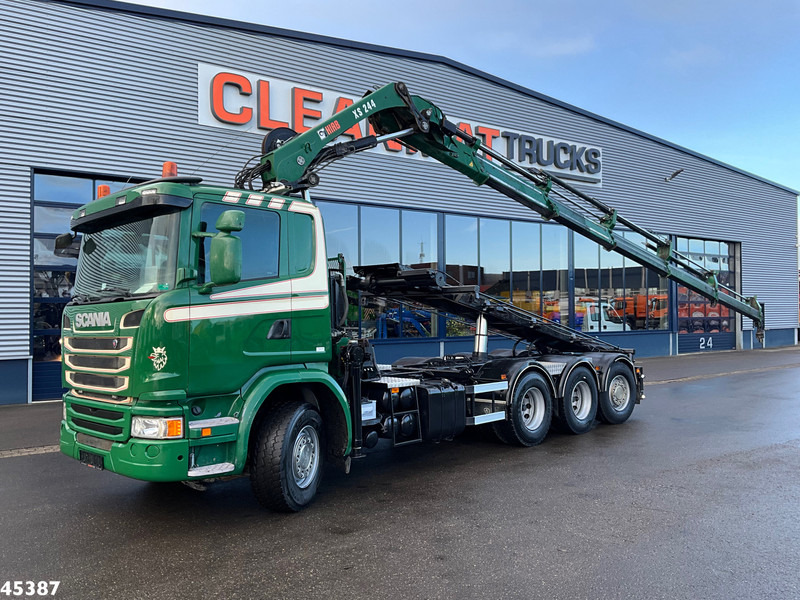 Scania G 490 8x4 Euro 6 Hiab 24 Tonmeter laadkraan - Seil Abrollkipper, Autokran: das Bild 1 Scania G 490 8x4 Euro 6 Hiab 24 Tonmeter laadkraan - Seil Abrollkipper, Autokran: das Bild 1