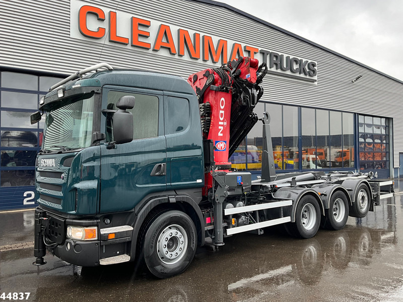 Scania G480 8x4 HMF 60 Tonmeter laadkraan + Fly-jib - Abrollkipper, Autokran: das Bild 2 Scania G480 8x4 HMF 60 Tonmeter laadkraan + Fly-jib - Abrollkipper, Autokran: das Bild 2
