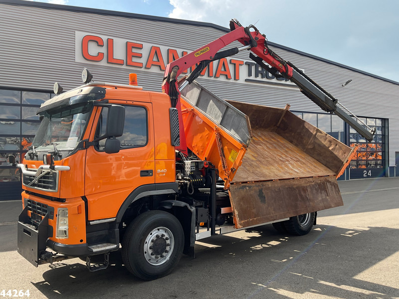 Volvo FM 340 4x4 Palfinger 10 Tonmeter laadkraan Manual Full steel - Kipper, Autokran: das Bild 1 Volvo FM 340 4x4 Palfinger 10 Tonmeter laadkraan Manual Full steel - Kipper, Autokran: das Bild 1