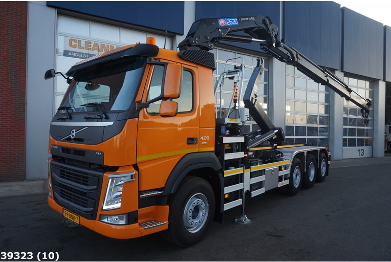 Volvo FM 420 8x2 HMF 26 Tonmeter laadkraan - Abrollkipper, Autokran: das Bild 1 Volvo FM 420 8x2 HMF 26 Tonmeter laadkraan - Abrollkipper, Autokran: das Bild 1