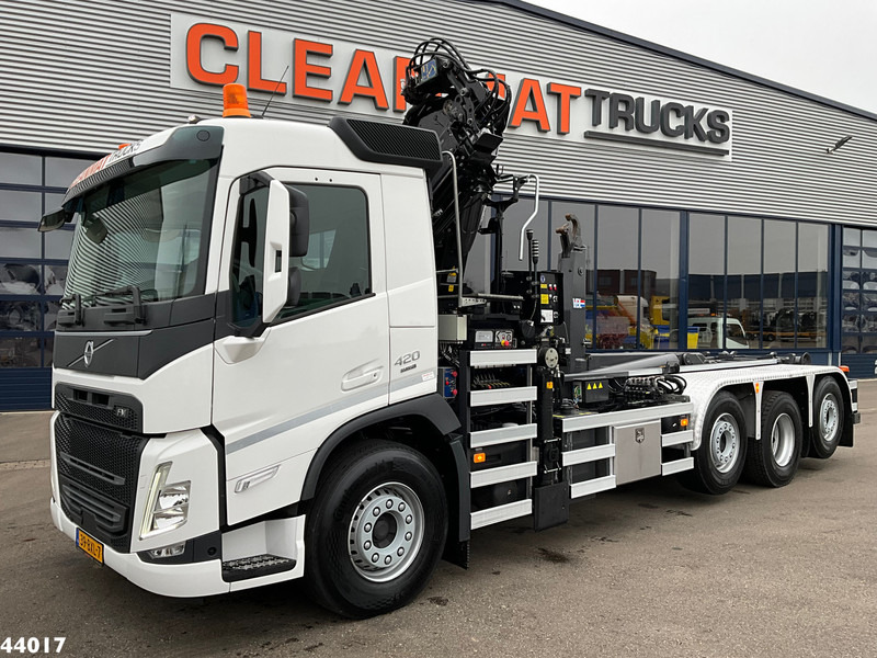 Volvo FM 420 8x2 Hiab 25 Tonmeter laadkraan + Welvaarts weighing system - Abrollkipper, Autokran: das Bild 2 Volvo FM 420 8x2 Hiab 25 Tonmeter laadkraan + Welvaarts weighing system - Abrollkipper, Autokran: das Bild 2