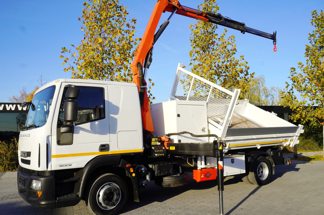 IVECO Eurocargo 120E18 Crane Palfinger / 3-way tipper / sleeper cab - Kipper, Autokran: das Bild 3 IVECO Eurocargo 120E18 Crane Palfinger / 3-way tipper / sleeper cab - Kipper, Autokran: das Bild 3