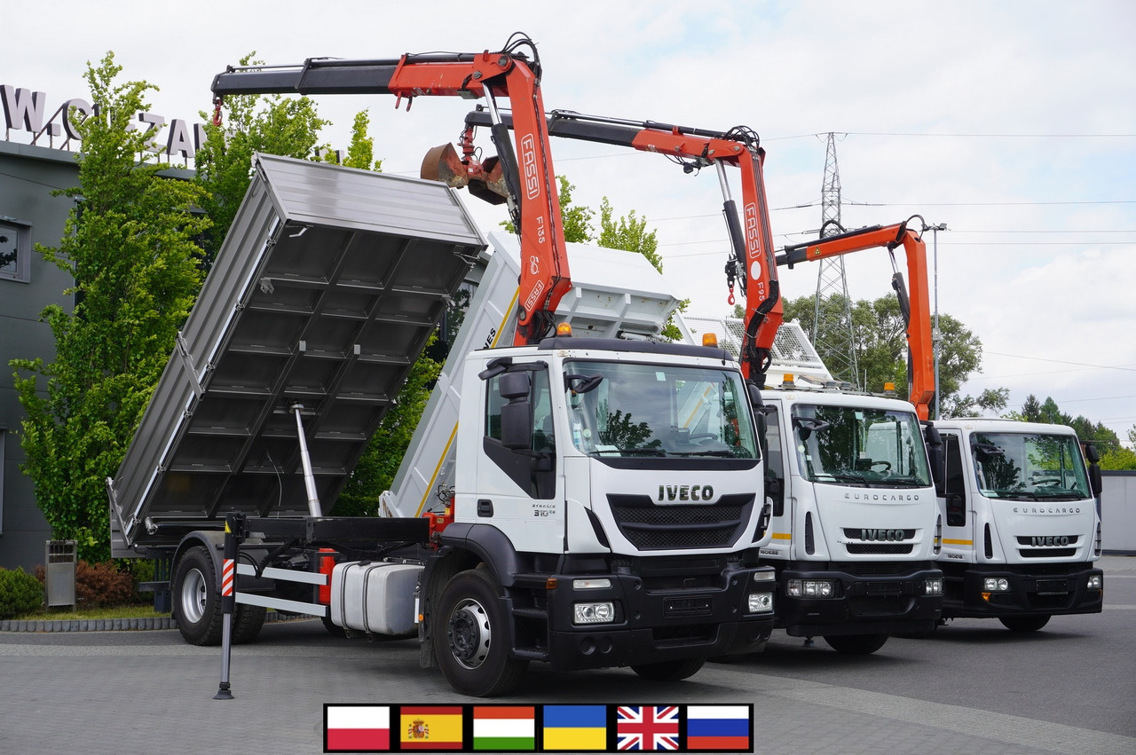 IVECO Stralis 310 E6 / NEW 3-sided tipper / Fassi F135 crane with remote control - Kipper, Autokran: das Bild 1 IVECO Stralis 310 E6 / NEW 3-sided tipper / Fassi F135 crane with remote control - Kipper, Autokran: das Bild 1