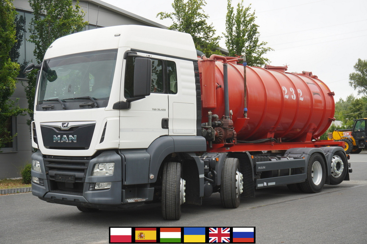 MAN TGS 35.420 8×2 / NEW septic barrel 13000 L / 3 steered axles - Tankwagen: das Bild 1 MAN TGS 35.420 8×2 / NEW septic barrel 13000 L / 3 steered axles - Tankwagen: das Bild 1