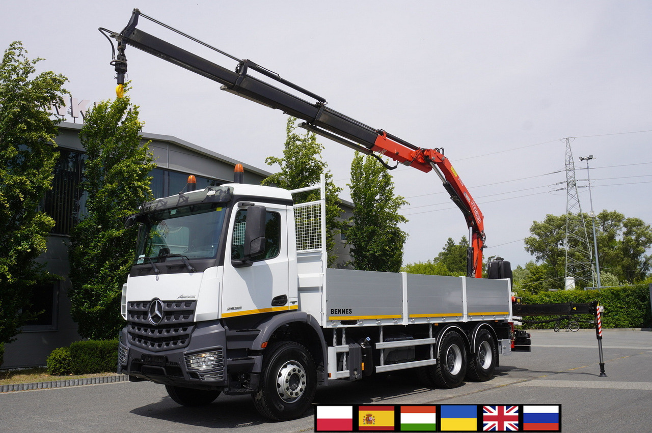 MERCEDES-BENZ AROCS 2636 Flatbed / HDS FASSI F175 7.7 T / 150,000 km - Mobilkran: das Bild 1 MERCEDES-BENZ AROCS 2636 Flatbed / HDS FASSI F175 7.7 T / 150,000 km - Mobilkran: das Bild 1