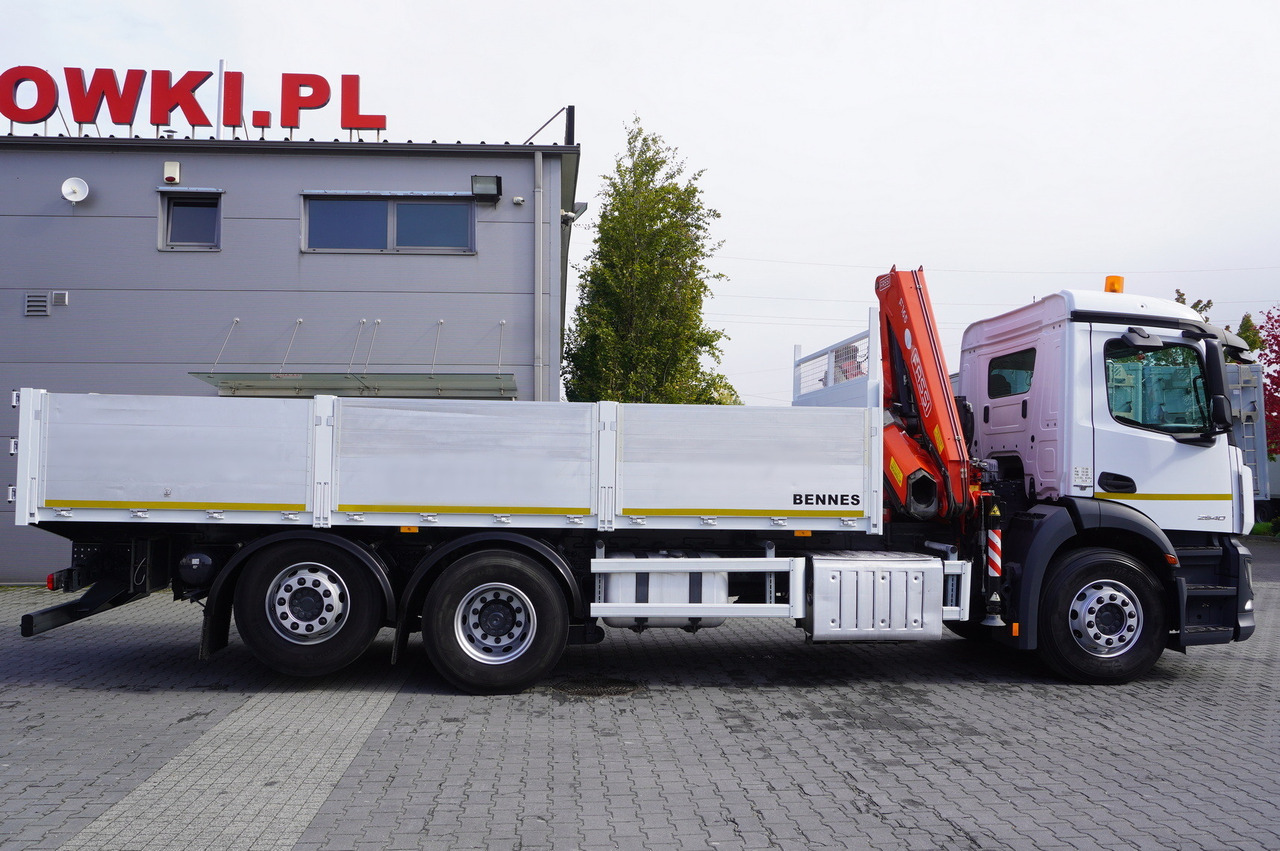 MERCEDES-BENZ Antos 2540 / Flatbed 15 EPAL / Fassi F165 / 6.1 t / 8 m reach / remote control / rotator / 1600 MTH / steered axle - Pritsche LKW, Autokran: das Bild 3 MERCEDES-BENZ Antos 2540 / Flatbed 15 EPAL / Fassi F165 / 6.1 t / 8 m reach / remote control / rotator / 1600 MTH / steered axle - Pritsche LKW, Autokran: das Bild 3