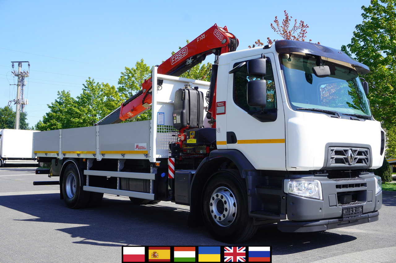 RENAULT C280 DTI 8 / FASSI crane 5.6 T / range 8 m / Flatbed 15 EPAL - Autokran: das Bild 1 RENAULT C280 DTI 8 / FASSI crane 5.6 T / range 8 m / Flatbed 15 EPAL - Autokran: das Bild 1