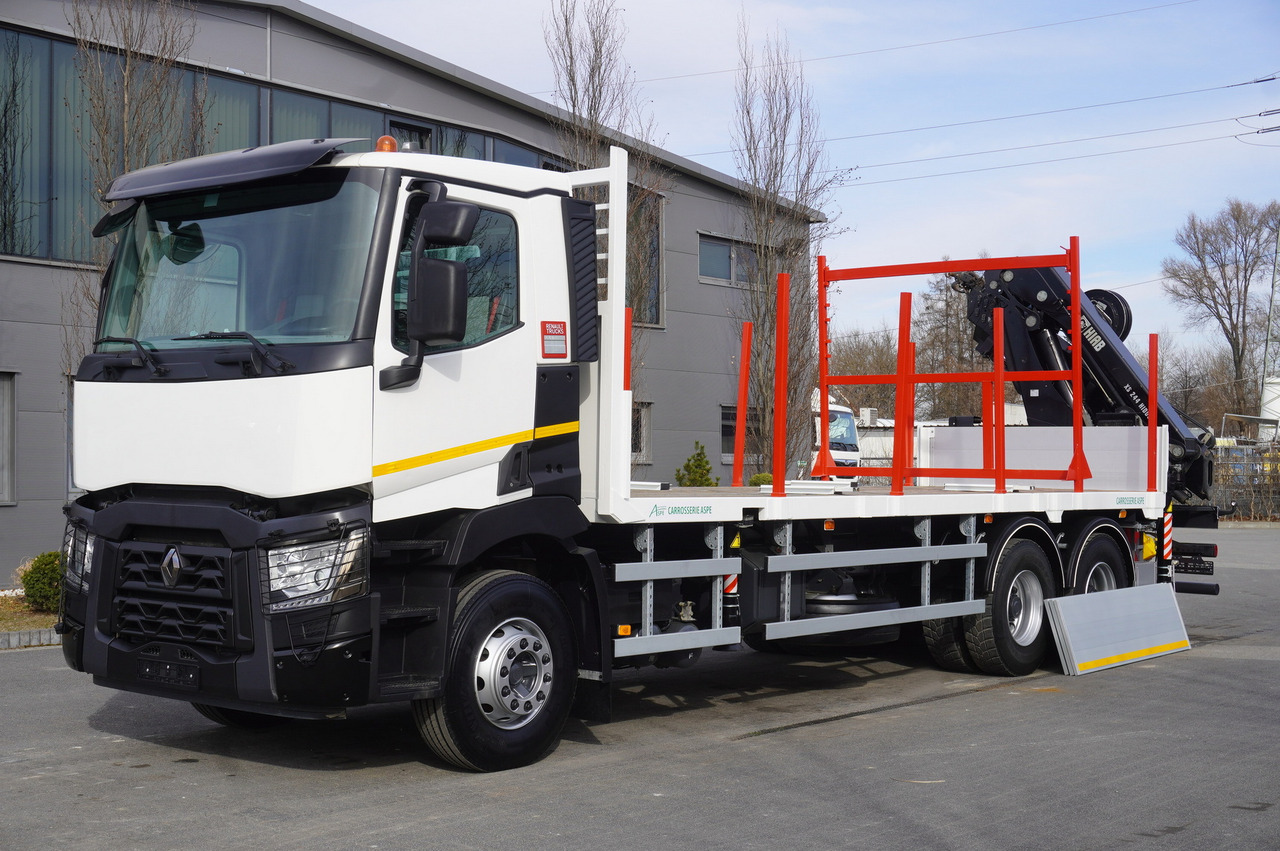 RENAULT C430 / HIAB 244 EP-5 HIDUO crane 8400 kg 15 m / Platform with stanchions - Autokran: das Bild 4 RENAULT C430 / HIAB 244 EP-5 HIDUO crane 8400 kg 15 m / Platform with stanchions - Autokran: das Bild 4