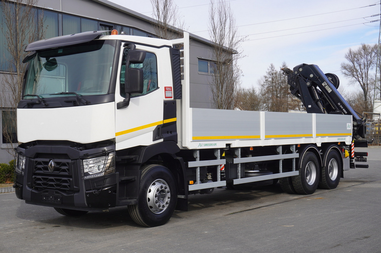 RENAULT C430 / HIAB 244 EP-5 HIDUO crane 8400 kg 15 m / Platform with stanchions - Rückewagen: das Bild 3 RENAULT C430 / HIAB 244 EP-5 HIDUO crane 8400 kg 15 m / Platform with stanchions - Rückewagen: das Bild 3