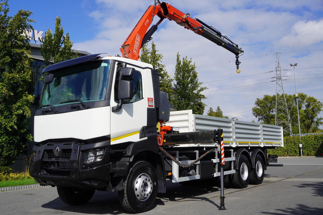 RENAULT K380 6×4 / FASSI F175 crane 7.85 t / 120 thousand km! / 2-sided tipper - Kipper, Autokran: das Bild 4 RENAULT K380 6×4 / FASSI F175 crane 7.85 t / 120 thousand km! / 2-sided tipper - Kipper, Autokran: das Bild 4
