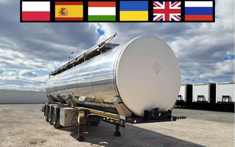 WIELTON NS3D 36 t food cistern / 3 chambers - Tankauflieger: das Bild 1 WIELTON NS3D 36 t food cistern / 3 chambers - Tankauflieger: das Bild 1