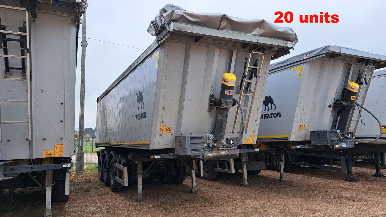 WIELTON NW-3 / weight 6.2 t / capacity 38m3 / Electrically folded roof / Teflon / 20 units, 2022 - Kipper Auflieger: das Bild 1 WIELTON NW-3 / weight 6.2 t / capacity 38m3 / Electrically folded roof / Teflon / 20 units, 2022 - Kipper Auflieger: das Bild 1