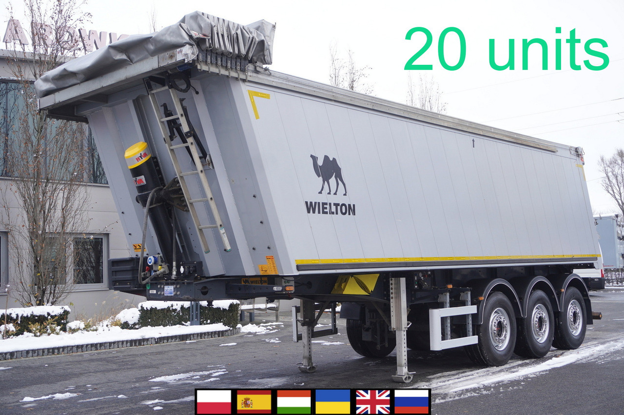 WIELTON NW-3 / weight 6.2 t / capacity 38m3 / Electrically folded roof / Teflon / 20 units, 2022 - Kipper Auflieger: das Bild 1 WIELTON NW-3 / weight 6.2 t / capacity 38m3 / Electrically folded roof / Teflon / 20 units, 2022 - Kipper Auflieger: das Bild 1