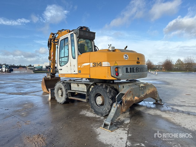 2012 Liebherr A314 Litronic Pelle Sur Pneus Wheel Excavator - Mobilbagger: das Bild 2 2012 Liebherr A314 Litronic Pelle Sur Pneus Wheel Excavator - Mobilbagger: das Bild 2