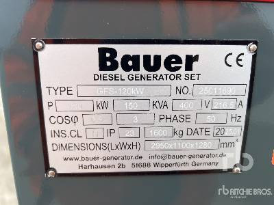 BAUER GFS-120KW 150 kVA Skid-Mounted (Unused) - Stromgenerator: das Bild 5 BAUER GFS-120KW 150 kVA Skid-Mounted (Unused) - Stromgenerator: das Bild 5