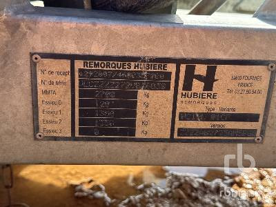 HUBIERE H212L 01CF T/A Remorque - Baumaschinenanhänger: das Bild 5 HUBIERE H212L 01CF T/A Remorque - Baumaschinenanhänger: das Bild 5