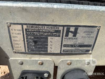 HUBIERE H212L 14CF T/A Remorque (Inoperable) - Baumaschinenanhänger: das Bild 5 HUBIERE H212L 14CF T/A Remorque (Inoperable) - Baumaschinenanhänger: das Bild 5