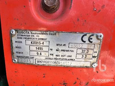 KUBOTA KX015-4 Mini-Pelle - Minibagger: das Bild 5 KUBOTA KX015-4 Mini-Pelle - Minibagger: das Bild 5