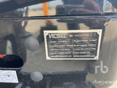 VICSEC VC15PB-Y Mini Pelle (Non Utilise) (Unused) - Minibagger: das Bild 5 VICSEC VC15PB-Y Mini Pelle (Non Utilise) (Unused) - Minibagger: das Bild 5