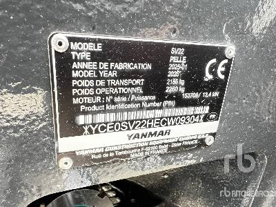 YANMAR SV22 (Unused) - Minibagger: das Bild 5 YANMAR SV22 (Unused) - Minibagger: das Bild 5