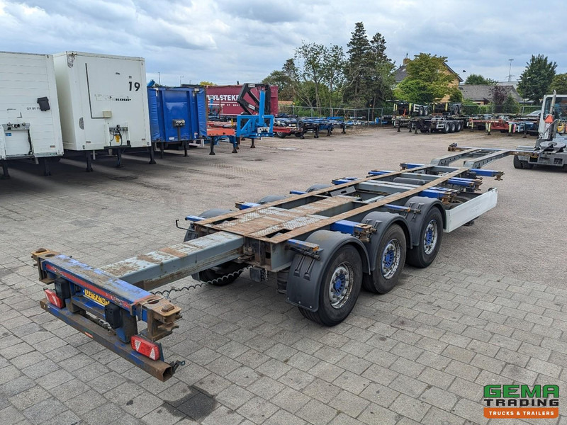 Krone SDC 27 3-Assen SAF - Lift as - Schijfremmen - Achterschuiver - 20 2x20FT/30/40FT - Container/ Wechselfahrgestell Auflieger: das Bild 2 Krone SDC 27 3-Assen SAF - Lift as - Schijfremmen - Achterschuiver - 20 2x20FT/30/40FT - Container/ Wechselfahrgestell Auflieger: das Bild 2